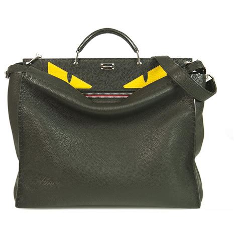 fendi peekaboo in selleria leather